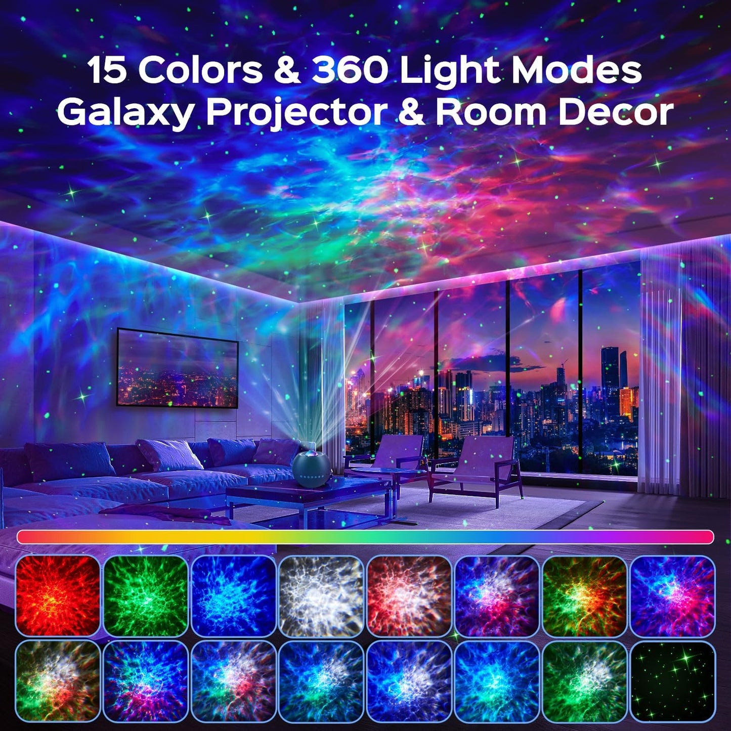 RGB Sunset Projection Lamp (Adjustable)