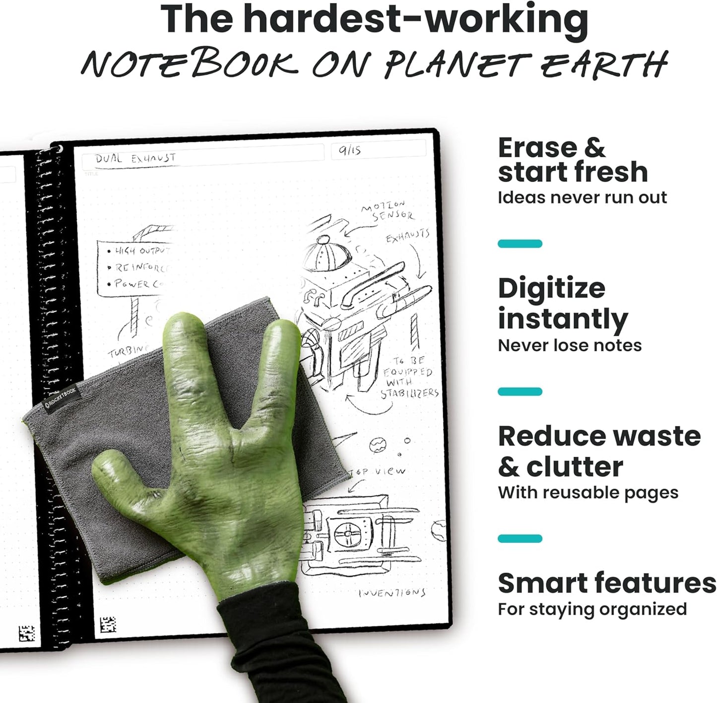 Smart Reusable Digital Notebook (App-Connected)
