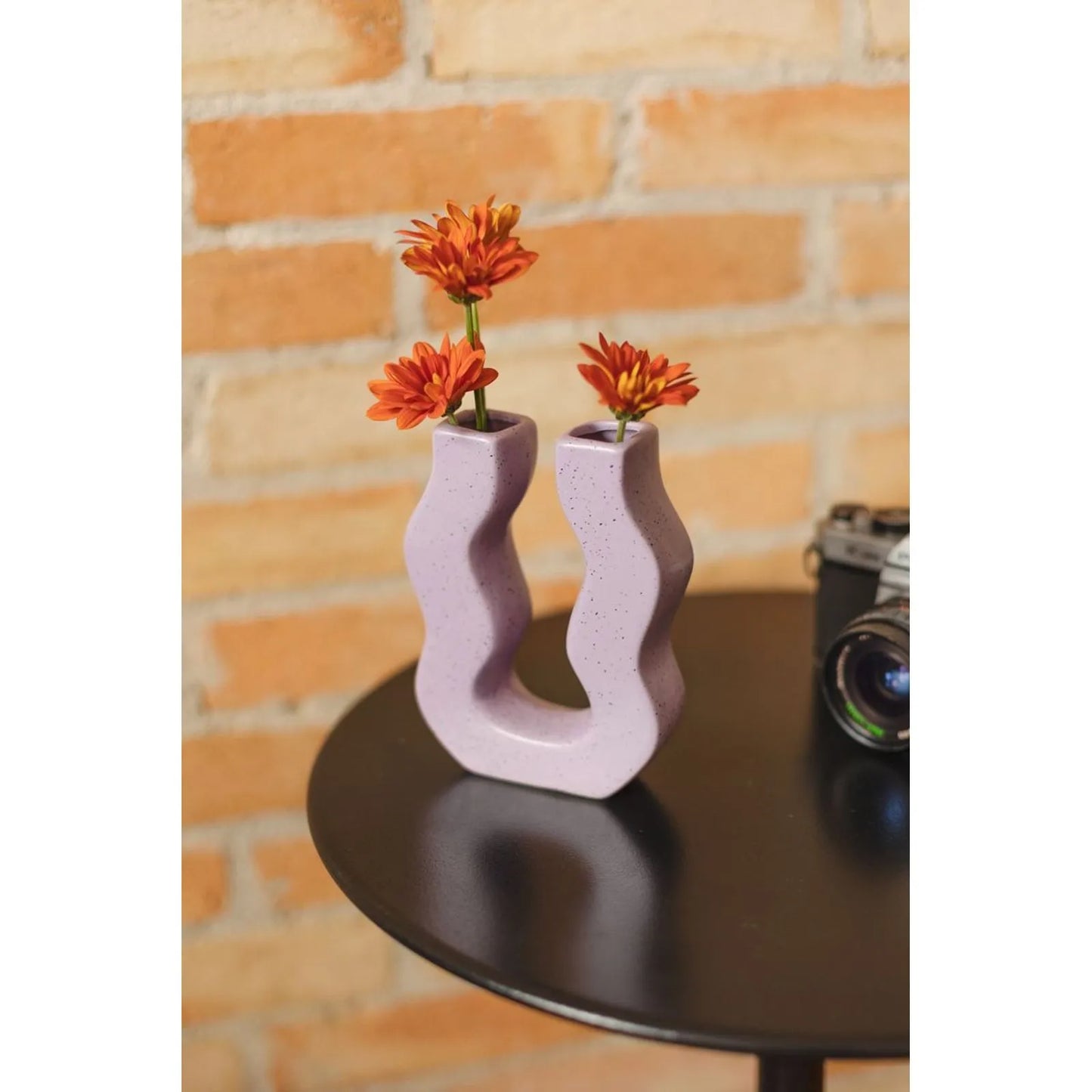 Lilac Wavy Vase