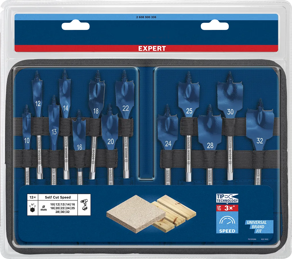 EXPERT Self Cut Speed Drill Bit Set