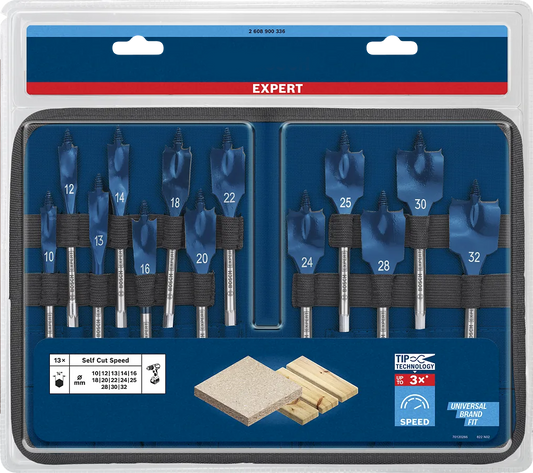EXPERT Self Cut Speed Drill Bit Set