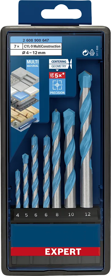 EXPERT CYL-9 Multi Construction Drill Bit Sets