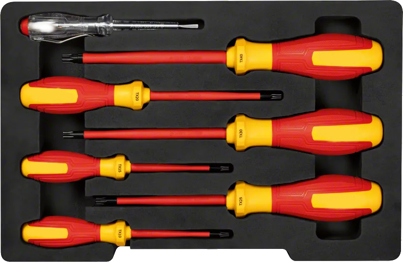 Combo kit-VDE TX Screwdriver Kit – 7 Pieces Professional