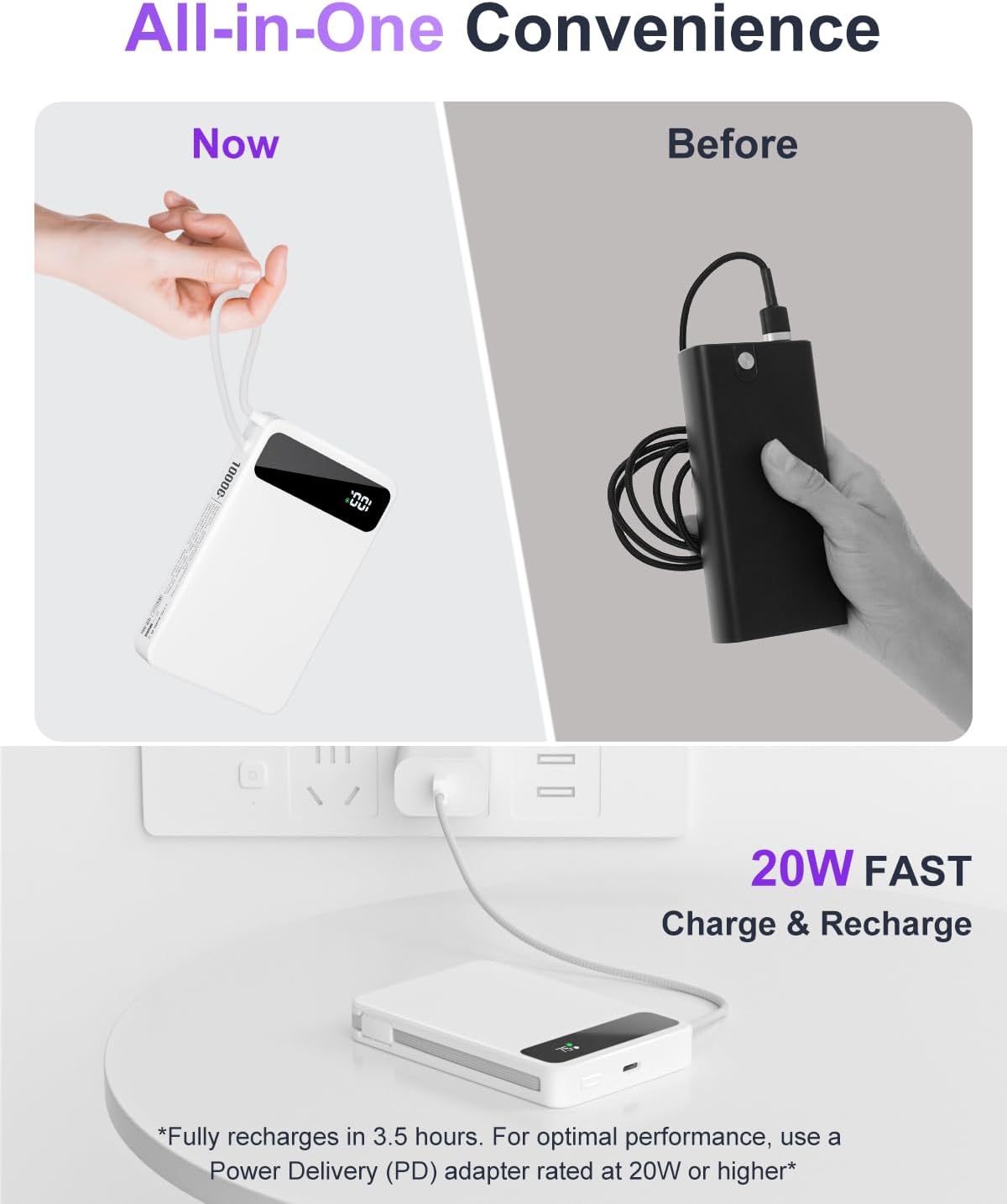 Magnetic Wireless Power Bank (MagSafe-Compatible)