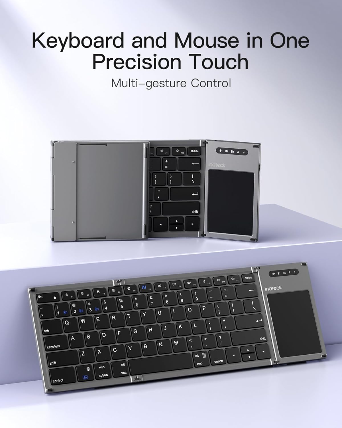 Foldable Bluetooth Keyboard with Trackpad