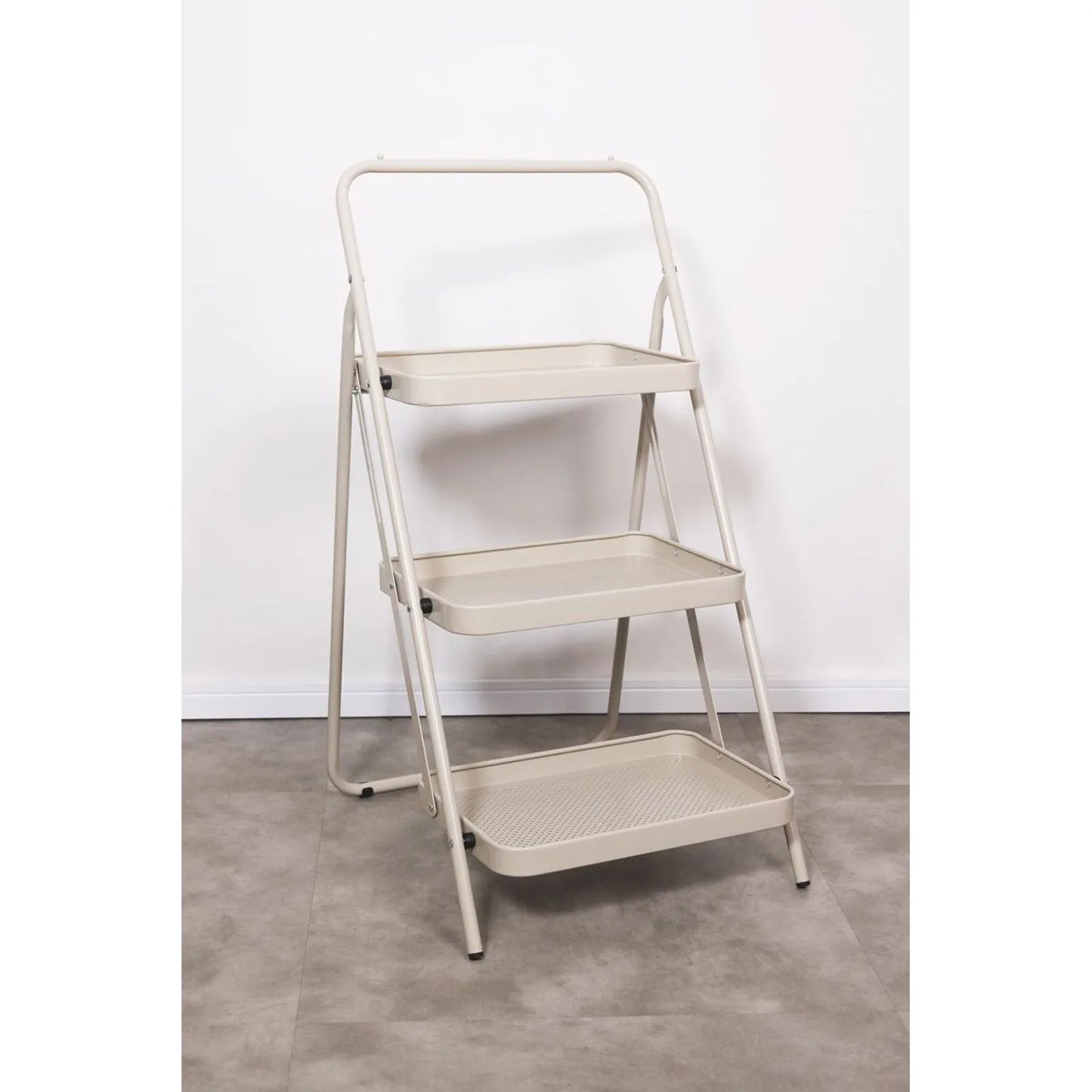 Mini folding shelf, 3 tiers, Taup