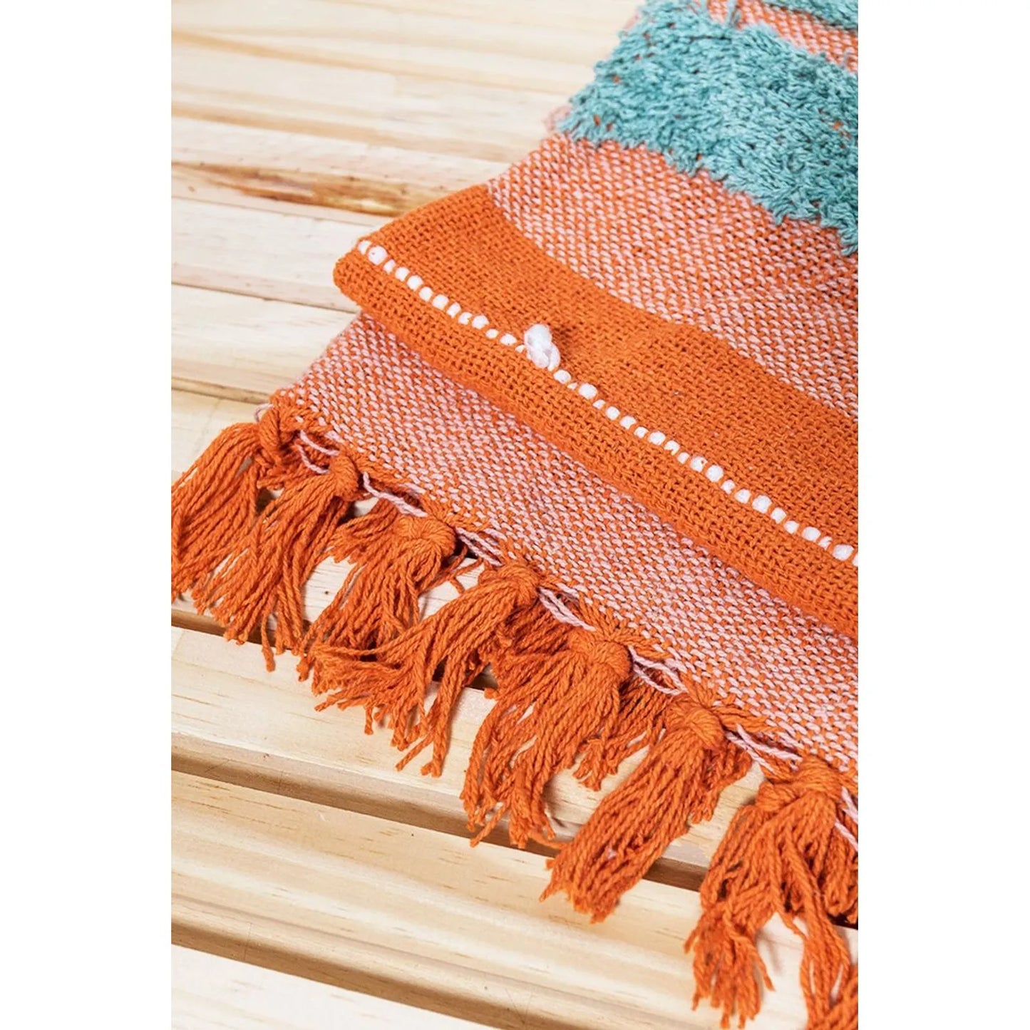 Sunset striped blanket
