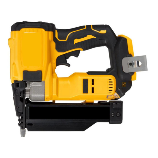 Compact pneumatic nailer ATOMIC 20V MAX 23 gauge.