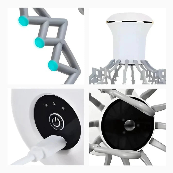 Electric Head Massager with 12 Blades