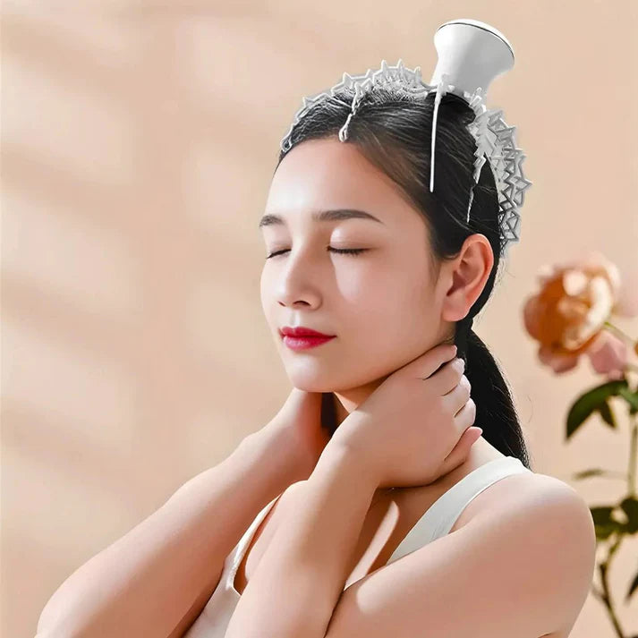 Electric Head Massager with 12 Blades