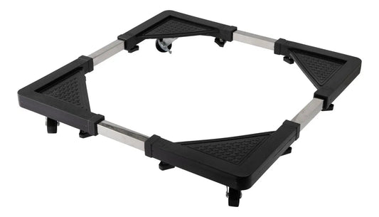 Stainless steel refrigerator, washing machine, or stove stand with wheels