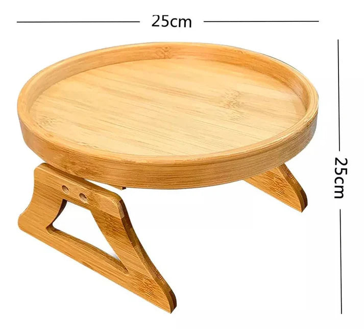 Folding Wooden Sofa Support Tray 25cm