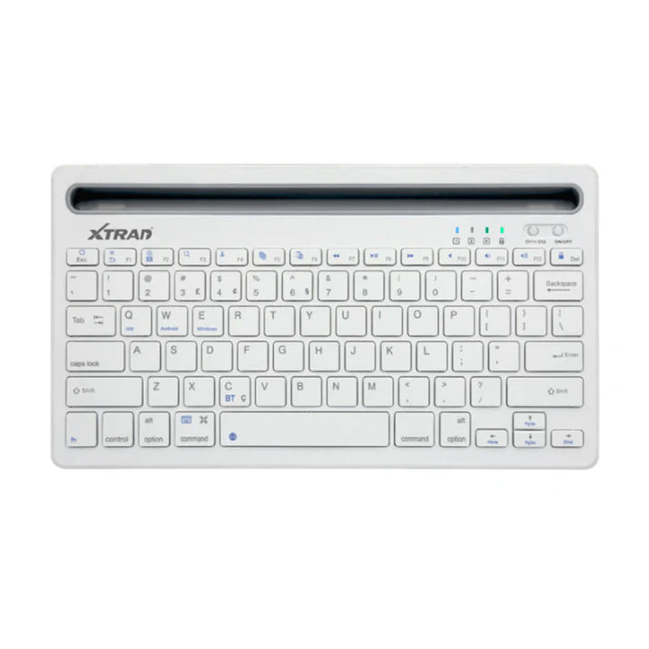 Rechargeable Dual Connect Bluetooth Keyboard with Stand